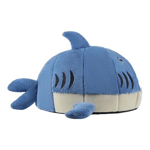 Générique Shark Shaped Cat Bed, Shark Cat Bed, Comfortable Cat Nest, Cat Nest with Zipper, Shark Shaped Pet Bed for Small Cats, Soft and Comfortable Beds with Zipper for Small Cat and Dogs von Générique