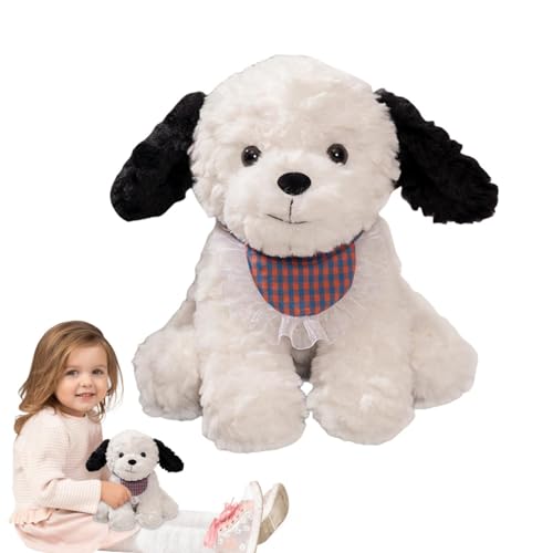 Générique Small Plush Dog Scarf Toy | Fashionable Dog Stuffed Animal | Throw Pillow Dog Plush, Stuffed Puppy Plush Doll, Dog Scarf Plush Toy, Plush Doll Puppy, Small Dog Plush Plush for Sofa von Générique