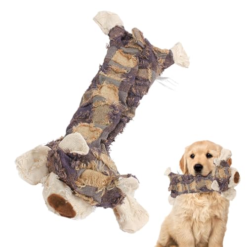 Générique Squeaky Plüschtier für Hunde, robust, weich, Kauspielzeug, unverwüstliches Hundespielzeug, Plüschtier für Hunde, Hunde, Throwing Dolls, interaktives Spielzeug, langlebig, Kauspielzeug für von Générique