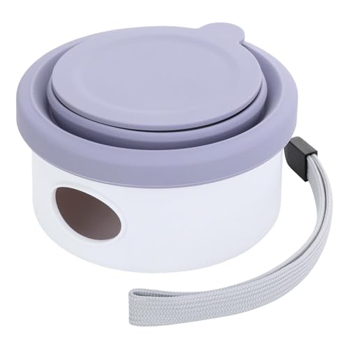 Générique Travel Dog Bowl, zusammenklappbar, aus Silikon, für Haustiere, Futterschale, aus Silikon, für Haustiere, zum Aufbewahren von Haustieren, mit Poop Bag Holder, Dog Food Dish, von Générique