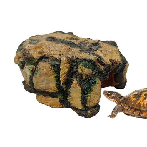 Générique Turtle Cave, Turtle Shelter - Rock Gecko Versteck - Terrarium Dekor, Harz Dekoration für Reptilien, Amphibien und Kleintiere, Eidechsen Générique Turtle Cave, Turtle Shelter - Rock Gecko Versteck - Terrarium Dekor, Harz Dekoration für Reptilien, Amphibien und Kleintiere, Eidechsen von Générique