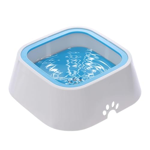 Große Hundeschüssel, Wasserschale, Haustier-Wasserspender, automatische Hundewasserschale, große Haustierschüsseln, geeignet für große Hunde und Katzen, 9,65 x 3,39 Zoll, Grau und Blau von Générique