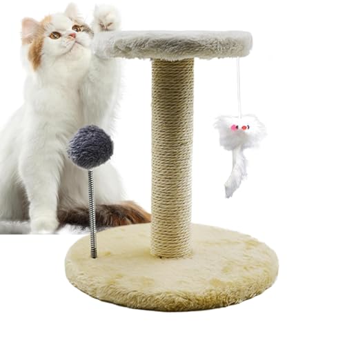 Großer Katzenbaum mit Feather Ball, Pet Activity Tree for Large and Small Cats, Cat Scratching Post with Feather and Spring Ball, Tilt-Protected Cat Tree for Large Cats, Cat Tree Tower von Générique