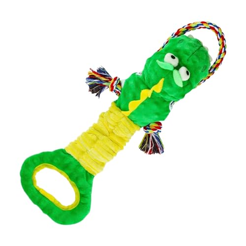 Grünes Dinosaurier-Seilspielzeug, grünes Dinosaurier-Seilspielzeug | Kauspielzeug für Welpen für die Mundgesundheit, Reinigung der Zähne für die Mundgesundheit für Welpen, weiches Spielzeug für Jahr von Générique