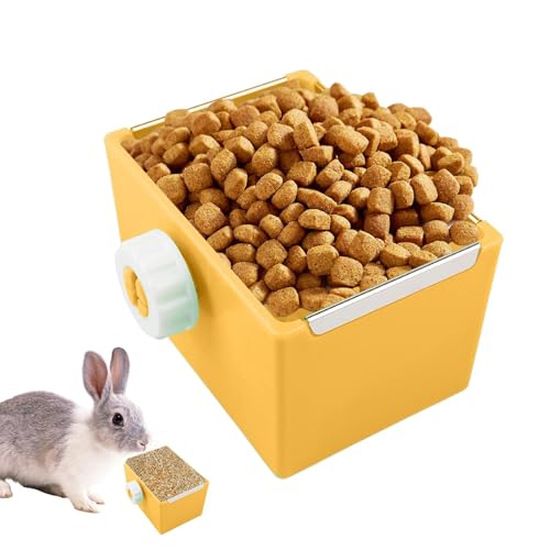 Hamster Food Bowl, Small Pet Meal Dispenser, Fixable Water, Hamsterkäfig Feeder für Hedgehog, Bunny und Tiere, einfach zu befestigen und zu reinigen, 5,9 x 5,6 x 10,5 cm von Générique