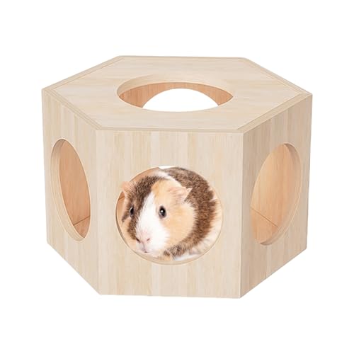 Hamster Hide Out aus Holz – Haus für kleine Tiere | Käfigzubehör für kleine Tiere, Labyrinth-Dekoration, Rennmäuse, Mäuse, Chinchillas, Meerschweinchen Hamster Hide Out aus Holz – Haus für kleine Tiere | Käfigzubehör für kleine Tiere, Labyrinth-Dekoration, Rennmäuse, Mäuse, Chinchillas, Meerschweinchen von Générique