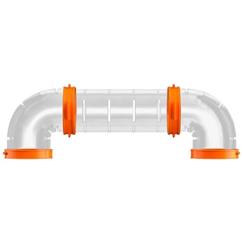 Hamster-Tunnel, kleine Tierpfeife, Übung, modulares Spielrohrhaus, interaktive Aktivität für Hamster und andere kleine Haustiere, lustiges Haustierzubehör für Crawling, 25,4 x 3,54 x 2,36 cm von Générique