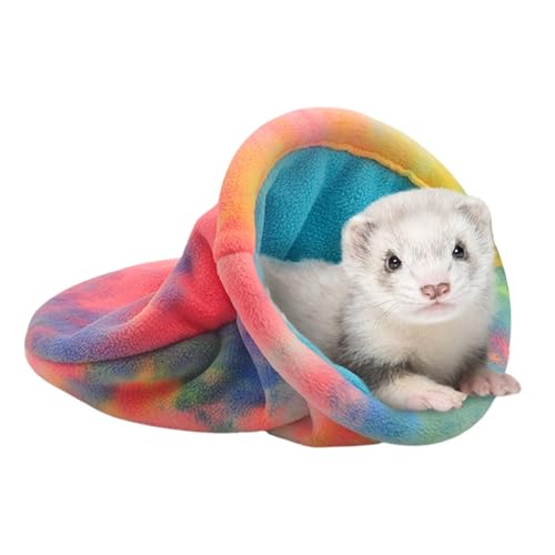 Hamsterschlafsack, Zucker-Gliderhaus, kleines Tierbett, Fleece, Hamster-Nest, weiche Fleece-Hamstertasche für den Winter Nesting und Komfort für kleine Tiere, Zucker und kuscheliges Bett von Générique