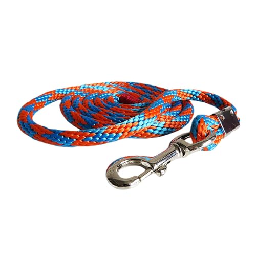 Horse Leads Dogs, Rope Dog Leashes, Telescopic Traction Rope, 2 m lang, Orange Red-Blue/Blue-Gray mit Legierung, für große Hunde, Livestock, Donkeys, und Ponies, 375 g von Générique