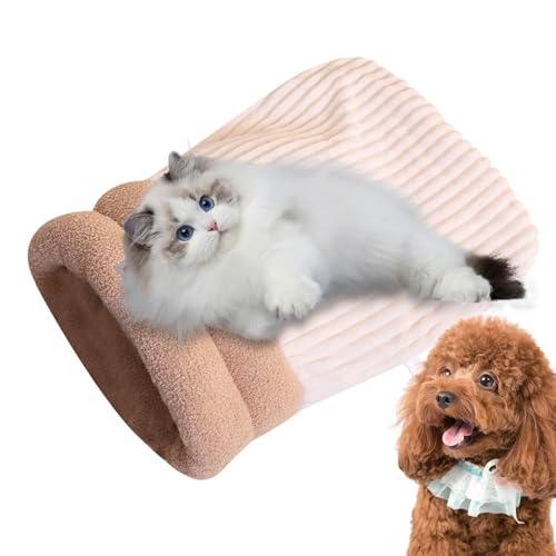 Hundebett, Schlafsack für Katzen, beruhigendes Hundebett, Bohnensack für Hunde, Knuddelsack, Katzenhöhle – Katzenbett, weiches Deckbett für den Innenbereich von Générique