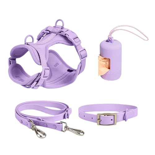 Hundegeschirr-Set – Blei-Set für Katzengeschirr | Hundeleassh-Geschirr | verstellbar aus PVC, modisch, Weste für Haustiere, mühelos mit Blei, Coll Hundegeschirr-Set – Blei-Set für Katzengeschirr | Hundeleassh-Geschirr | verstellbar aus PVC, modisch, Weste für Haustiere, mühelos mit Blei, Coll von Générique