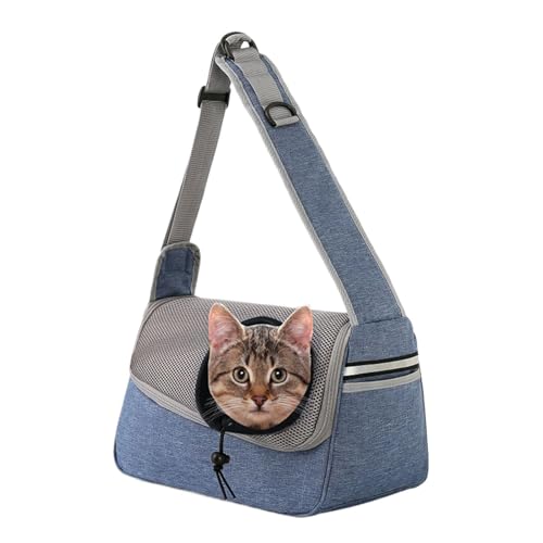 Hundehütte, Schulterriemen für Haustiere, Transportbox, Hundehütte, Schultertasche, Transporttasche für Reisen mit bequemem Design für kleine Hunde und Katzen von Générique