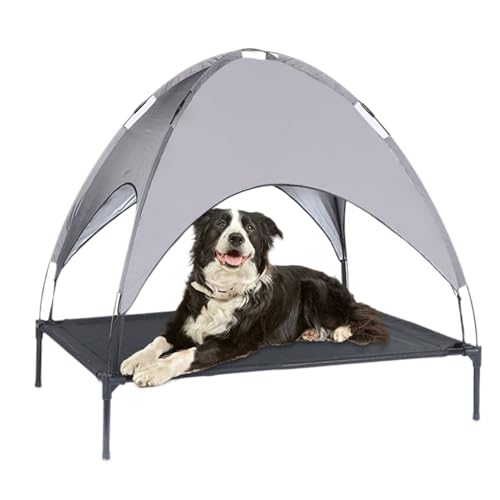 Hundekorb mit Dach mit UV-Schutz | Hundekorb mit Dach Anti-UV – hohe Tragfähigkeit, faltbar, Sonnenschutz, sicher, bequem, atmungsaktiv, stabil, für Auto, Haus, Garten, Innenbereich, C Hundekorb mit Dach mit UV-Schutz | Hundekorb mit Dach Anti-UV – hohe Tragfähigkeit, faltbar, Sonnenschutz, sicher, bequem, atmungsaktiv, stabil, für Auto, Haus, Garten, Innenbereich, C von Générique