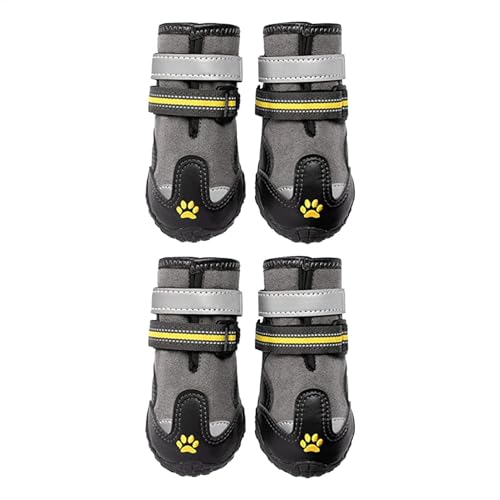 Hundeschuhe, rutschfeste Hundestiefel, 4 x rutschfeste Stiefel für Haustiere, Hundeschuhe, Stiefel für kleine, mittelgroße und große Hunde, Schutz von Générique