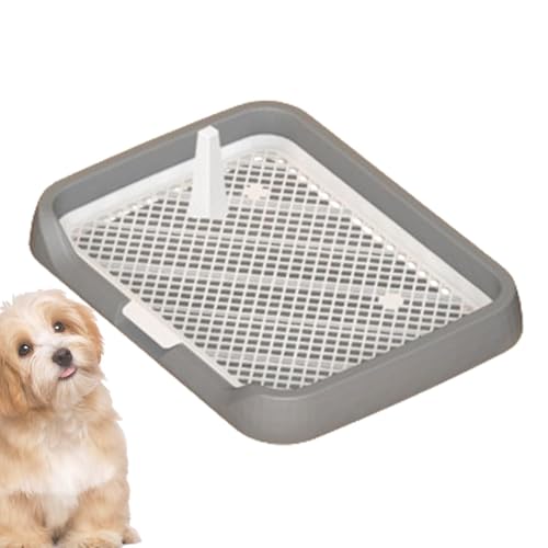 Indoor Dog Potty Tray | Mesh Grids Potty Tray | Easy Cleaning Pet Potty, Removable Column Dog Potty, Simple Setup Pee Holder, Puppy Potty Tray, Pet Potty Tray with Mesh, Indoor Pee Tray for Pets von Générique