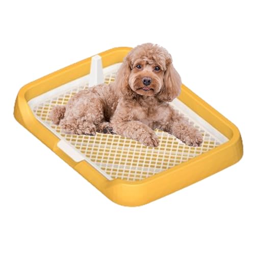 Indoor Dog Potty Tray | Mesh Grids Potty Tray | Easy Cleaning Pet Potty, Removable Column Dog Potty, Simple Setup Pee Holder, Puppy Potty Tray, Pet Potty Tray with Mesh, Indoor Pee Tray for Pets von Générique