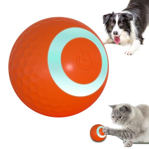 Interaktiver Rollball für Hunde – robuster Haustierball, automatisches bewegliches Spielzeug | Wiederaufladbares Hundespielzeug für Training, lustige Spielzeit, langlebiges Design von Générique