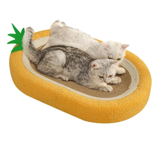 Katzenbett, Cardboard Lounge Bed, tragbar, kratzfest, robust, robust, robust, 50 x 40 cm, perfekt für drinnen und draußen, Tiere von Générique