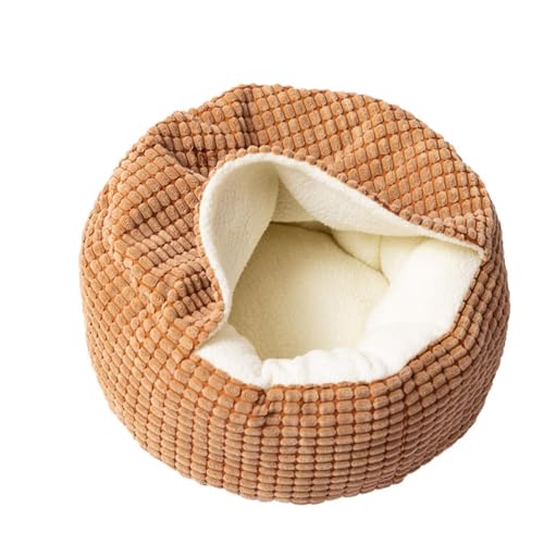 Katzenbett für den Innenbereich, bequemes Nest für kleine Hunde, weiche Höhle für Haustiere, waschbares Material, bequem, warmes Nest für Katzen, 23,62 x 23,62 Zoll für kleine Hunde von Générique