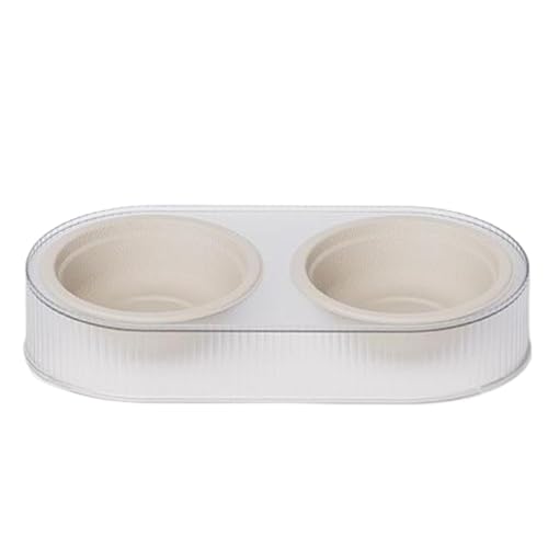 Katzenfutter und Wasserschüssel, Futter- und Wasserbehälter, Doppel-Katzen-Feeding-Schüsseln, 2-in-1 Haustier- und Wasserfeeder, Haustier- und Wasserschüsseln, Puppy Feeding Bowl Set von Générique