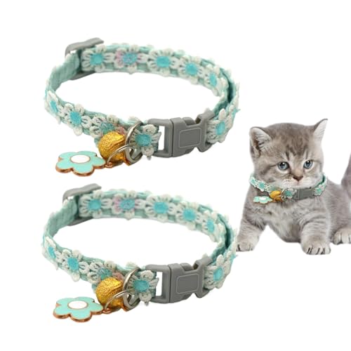 Katzenhalsband, Puppy Buckle Bell, 33,9 cm, verstellbar, bequem, Authentic Breakaway Design, bequemes Haustierhalsband für Kitten, Outdoor, Walking und Training von Générique