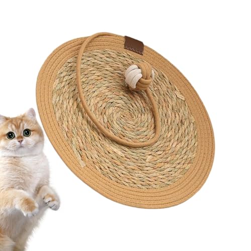 Katzenkratzmatte, Kitten Claw Grinding Rug, Furniture Protector, Lightweight Cattail Material, Soft Sturdy Design, Wall, Couch & Carpet Protection, 39,7 cm von Générique