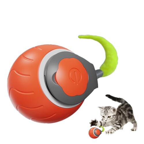 Katzenspielzeug mit elektrischem Rollball – Spielzeug für Katzen, intelligent, rollend, elektrisch, rollend, Katzenspielzeug für Katzen, intelligenter Rollball, interaktiv von Générique