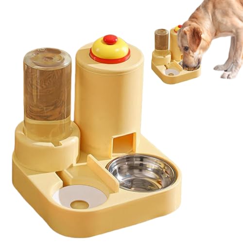 Katzentoilette und Schüsseln | Haustierschüssel für Katzen | Reise-Set mit Wasserflasche, 26 x 26 x 27 cm, Nass- und Trockenfutterschale für Katzen und Hunde, Food und Wasser Feeding-Set für kleine von Générique