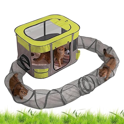 Katzenzelt für den Außenbereich – tragbarer Unterschlupf für kleine Tiere im Freien, Katzenspielzeug gegen Langeweile, Spielplatz, geräumig, für Garten, Balkon, Terrasse Katzenzelt für den Außenbereich – tragbarer Unterschlupf für kleine Tiere im Freien, Katzenspielzeug gegen Langeweile, Spielplatz, geräumig, für Garten, Balkon, Terrasse von Générique