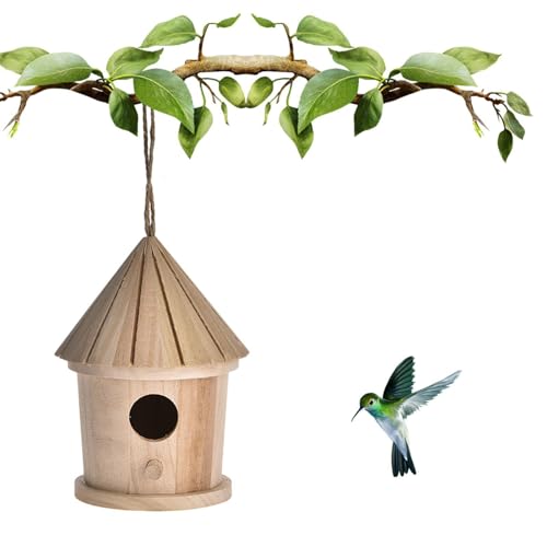 Kolibri-Haus | Kolibri-Nest aus Holz zum Basteln für die Außenaufhängung – Kolibri-Schwingnest, Vogelhaus für den Außenbereich von Générique