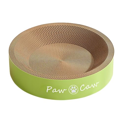 Kratzbrett, Katzenbett, Katzenkratzpad, Haustier-Kratzpad, Haustier-Kratzmöbel, Corrugated Round Scratching Board, Long-Lasting Lounge Bed Rest, Recycling Pet Supplies für Katzen von Générique