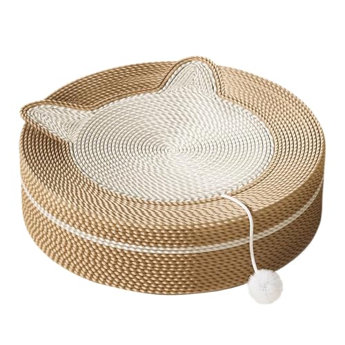 Kratzbrett für Katzen aus Sisal, Kratzpad für Katzen, runde Kratzmatte aus Sisal, rutschfestes Brett für Katzen – interaktive Spieltafel für Katzen von Générique