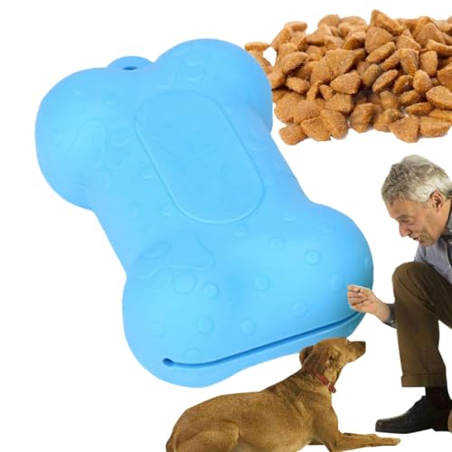 Leckerli-Tasche für Hunde zum Trainieren, Leckerlibeutel aus Silikon für Hunde, tragbare Trainingstasche in Knochenform für Hunde, tragbare Leckerli-Tasche für Hunde, Fria-Tasche von Générique