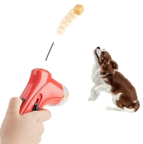 Leckerli-Werfer für Hunde, Wurfgerät für Haustiere, Trainingswerkzeug für Hunde, Springen und Hunde (rot) von Générique