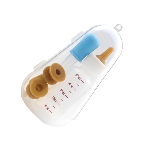 Nipple Puppy Feeder, Puppy Milk Feeder, Multifunctional Pet Feeding Syringe, New Born Puppy Feeding Syringe, Pet Feeding Bottle mit Silikonkopf, 9,84 x 5,91 x 1,18 Zoll Nursing Bottle für Katzen von Générique