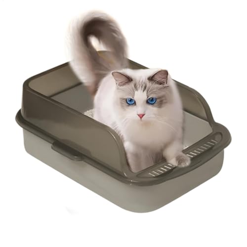 Open Litter Box, Leak-Proof Open Pan, Hygienic Odor Control, Easy to Clean Kitten Toilette, High-Sided Litters Tray for Indoor Pets, 39 x 40 x 11 x 5,71 cm von Générique