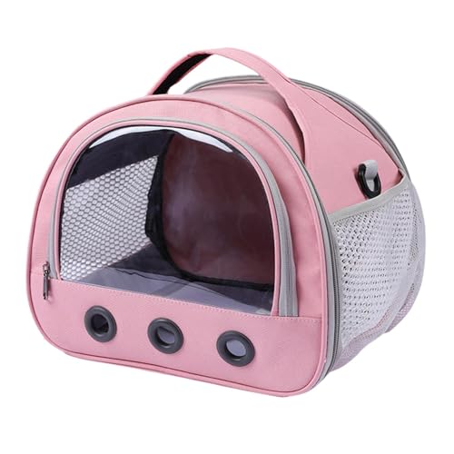 __PLACEHOLDER_BRAND_0__ Hamster Carrier, tragbare Tasche für kleine Tiere, 22 x 19 x 18 cm / 8,66 x 7,48 x 7,09 Zoll Multifunctional Guinea Carrier, transparentes für Guinea Bunny Oxford Tuch von Générique