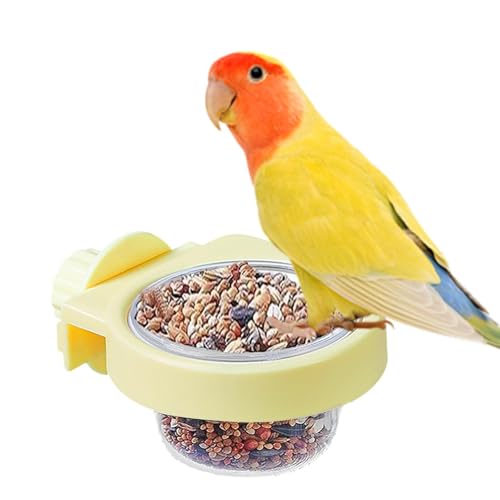 Parakeet Food Dish, Large Bird Feeding Cups with Clamp, Durable Cage Accessories for Chinchillas, African Greys, Sittiches and other Small Pet Watering Needs von Générique