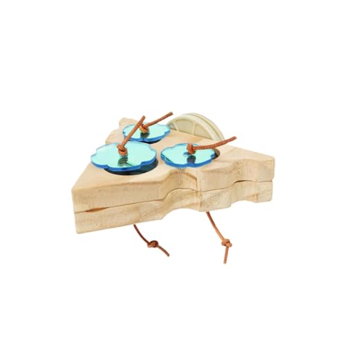 Parakeet Foraging Toy, Wooden Bird Slow Feeder, 2 verschiedene Formen, Trainings-Spielzeug mit Stangen, Käfigzubehör für kleine Vögel, Parakeets, Cockatiel und Parrots von Générique