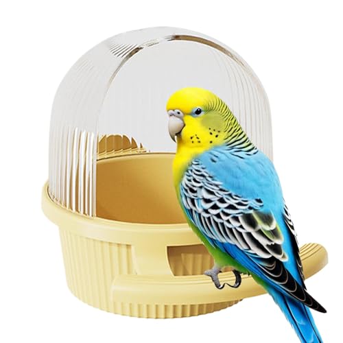 Parakeet Käfig Feeder, Anti-Splash Bird Feeder, Parrot Food Dispenser, Budgie Cage Feeder, Cockatiel Food Container, Bird Food Dispenser, Vogelkäfig für Vögel, Parrot Feeder Container von Générique