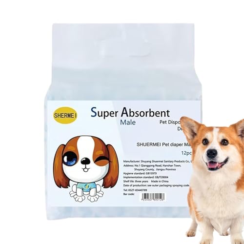 Pet Diaper Pants, Leak-Proof Absorbent Diaper Pants for Male Female Dogs, Dog Diapers, Soft Pet Pee Diapers, Pet Supplies, Dog Pee Diapers for Walking, Moving, Outgoing, Traveling von Générique