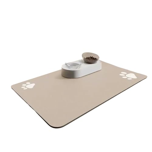 Pet Dispenser Matte, rutschfestes Haustier-Matte, spritzwasserbeständig, saugfähige Hundematte, Anti-Spill Feeding Matte, Quick Dry Water Dispenser Mat Cat Food Mat für Hunde und Katzen von Générique