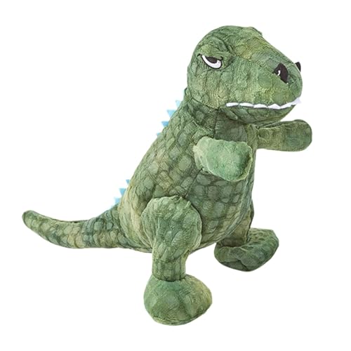 Plüsch-Dinosaurier-Hundespielzeug, Standing Dinosaur Dog Chew Toys, Dinosaurier Squeaker Dog Toy, Teeth Cleaning Toy für Hunde, bite-resistant Dog Toy, Pet Chew Toy für kleine Hunde, Plüschspielzeug von Générique