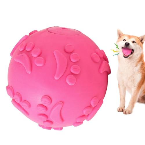 Quietschendes Hundespielzeug-Balsam aus Latex – Hundespielzeug, Beißball von 2,36 Zoll (6,9 cm), Squeaker | Tierspielzeug, Skeaker für interaktives Spielen, Outdoor-Spielzeug von Générique