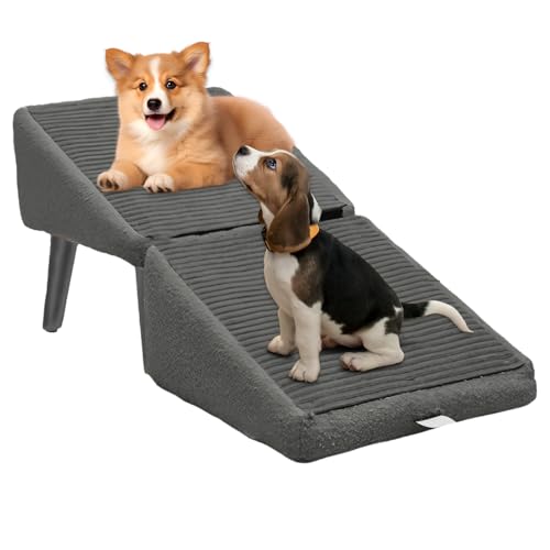 Rampe für Hunde, Treppe, faltbar, für Fahrzeug, Treppe für Tiere, rutschfest, Fußstütze, multifunktional, für Sofa und Bett Rampe für Hunde, Treppe, faltbar, für Fahrzeug, Treppe für Tiere, rutschfest, Fußstütze, multifunktional, für Sofa und Bett von Générique