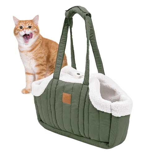 🚗 Reise-Hundeträger | Reisetasche für Hunde und Katzen | Transporttasche für Katzen, leichte Reisetasche für Haustiere, 5,51 x 19,88 Zoll, elegante Transporttasche für Vs von Générique