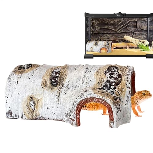 Reptile Climbing Toy, Bearded Dragon Resin Tree Cave 9,17 Zoll, Multifunctional Habitat, Reptile Cave for Spiders, Frogs, Hermit Crabs, Lizards, Snakes von Générique