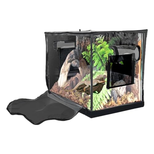 Reptile Enclosure, Spacious Turtle Habitat, Clear Tank Tent with Ventilation, 60 x 40 x 50 cm, Waterproof Terrarium Base for Snake, Gecko, Bearded Dragon, Indoor and Outdoor Use von Générique