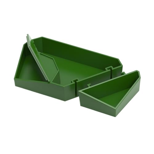 Reptile Feeding Dish, Multifunctional Lizard Food Bowl, 4,96 x 2,44 Zoll kleine Tiere, Trinkschale, leicht zu reinigen, Reptilien-Zubehör, abnehmbarer Tierfeeder für Bunnies, Lizards von Générique