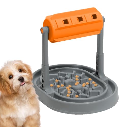 Rolling Slow Feeder, interaktives Puzzle, verstellbares Hundespielzeug und Katzenschüssel, langsames Essen, Futterspender für Kitten, Hunde, multifunktionales Leakage, 30,5 x 26 x 26,7 cm von Générique